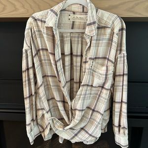 Free people plaid shirt